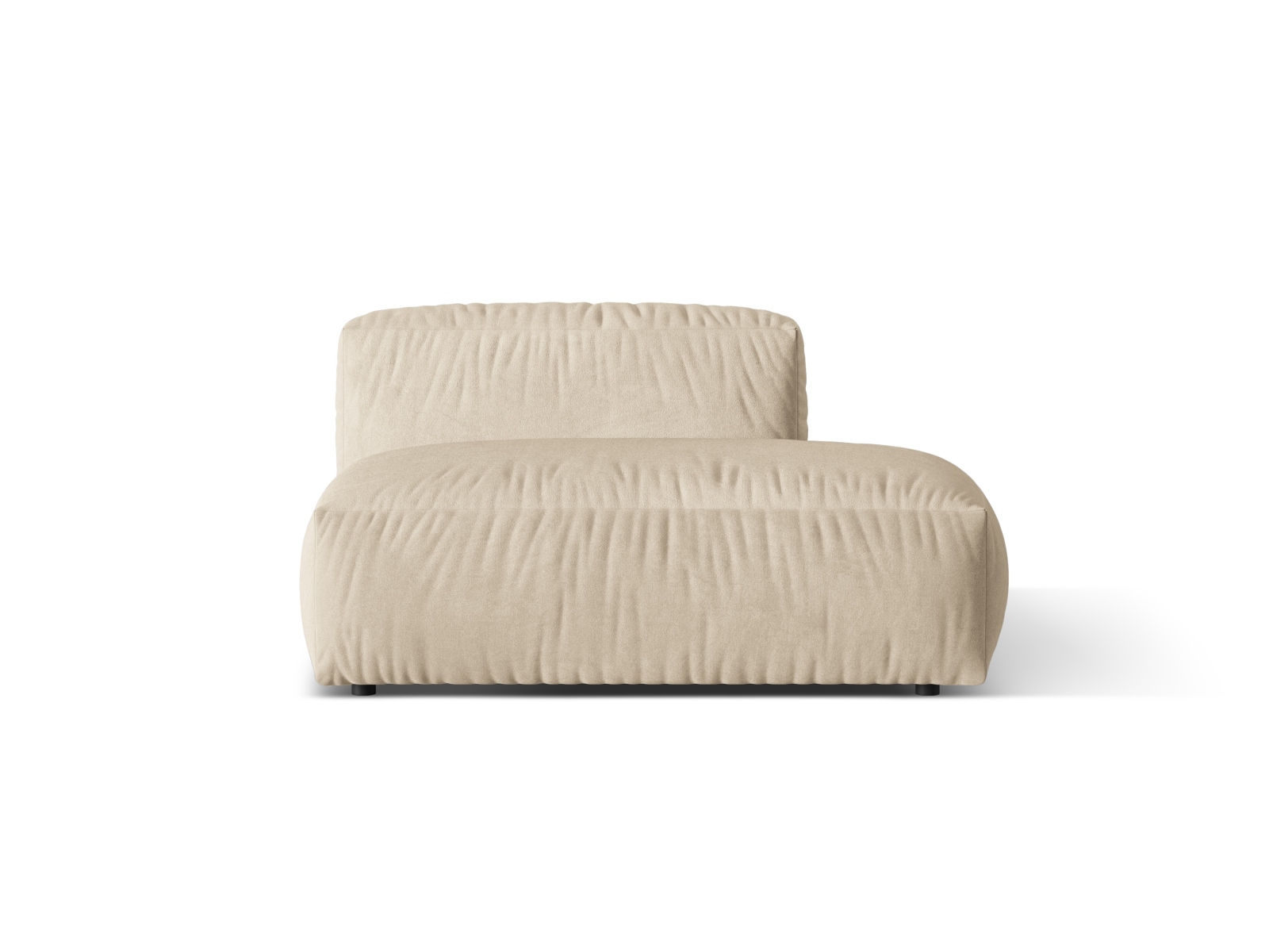 Right Velvet Sofa, "Martina", 2 Seats, 133x106x75