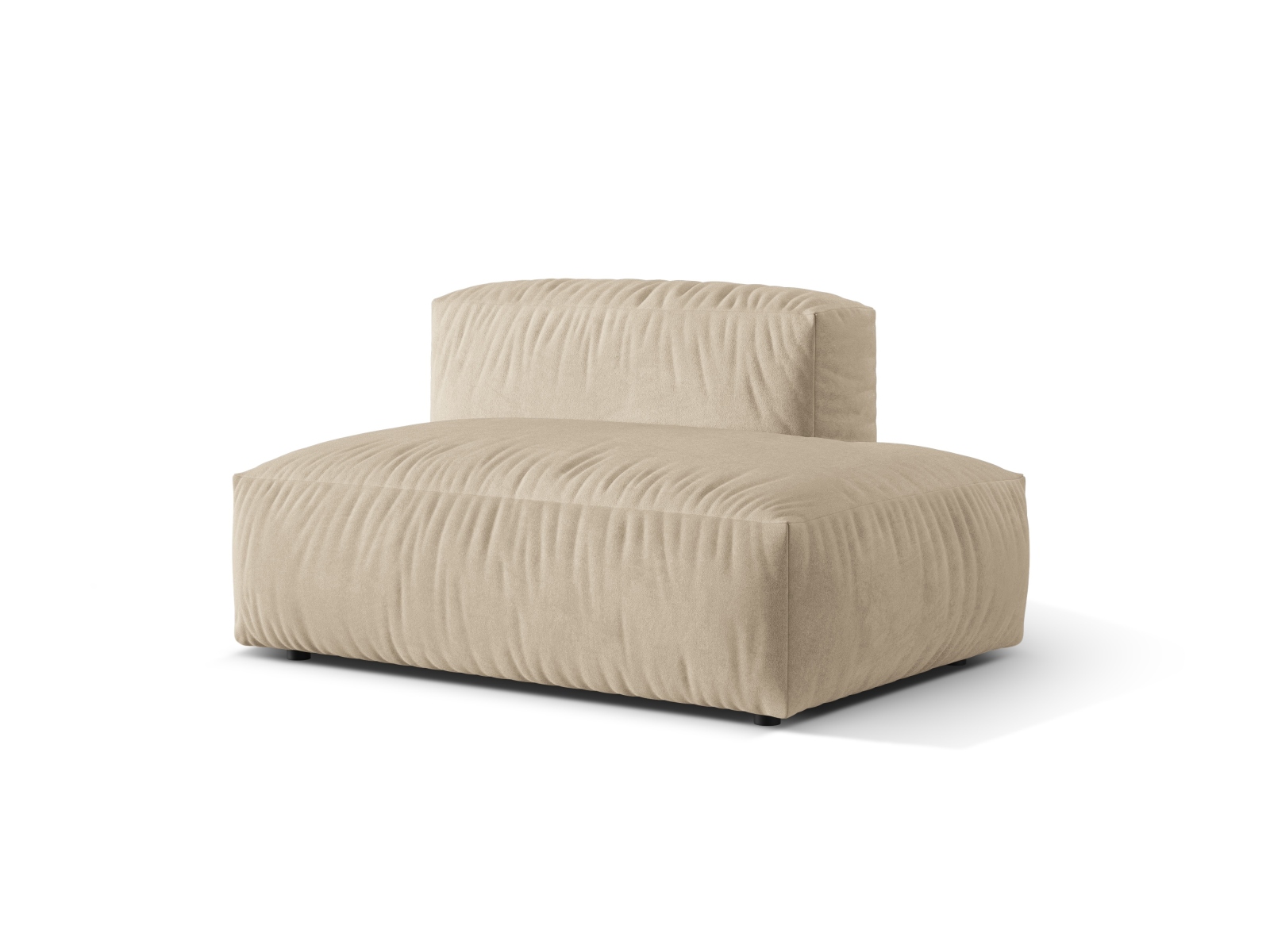 Right Velvet Sofa, "Martina", 2 Seats, 133x106x75