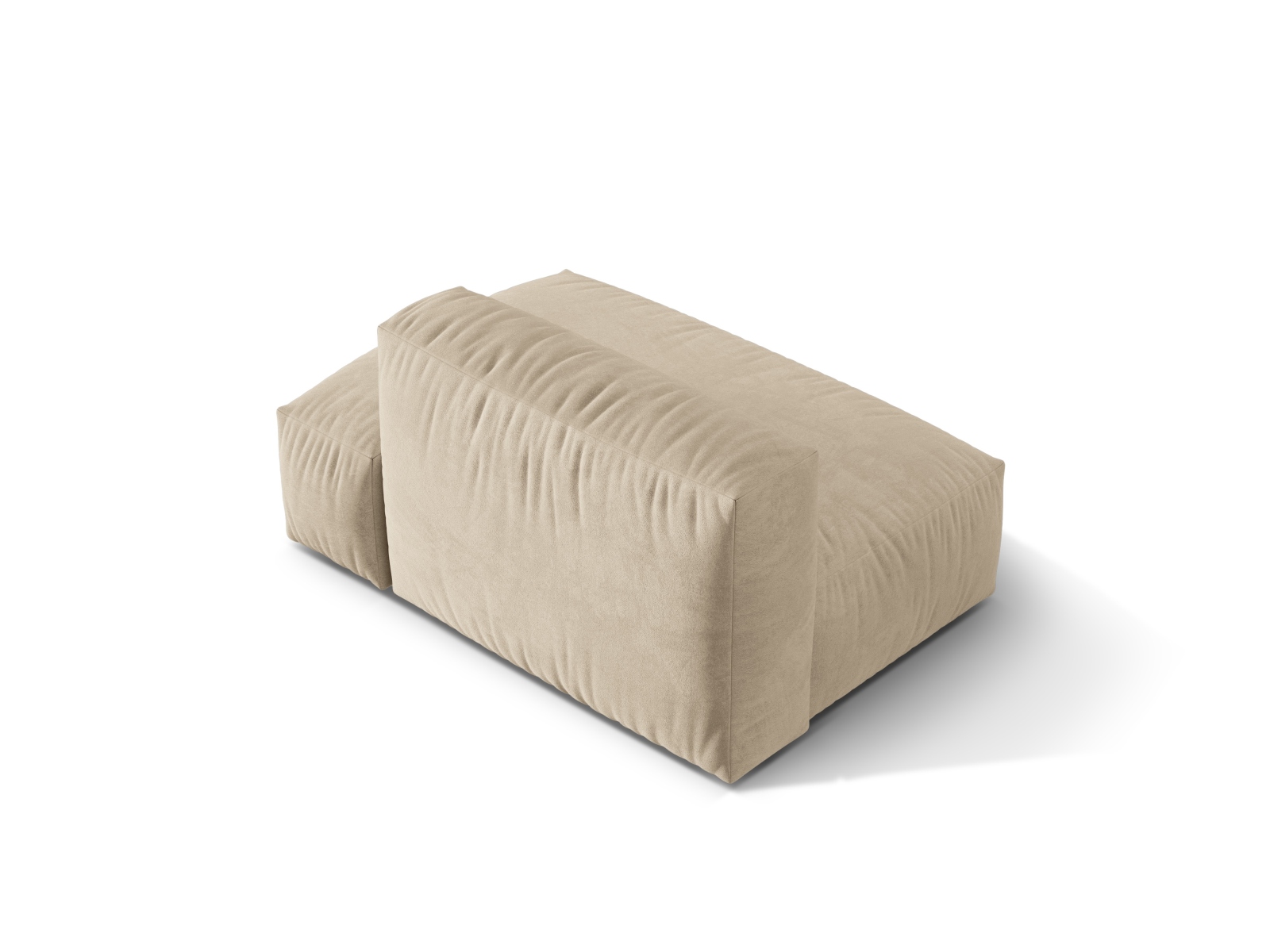 Right Velvet Sofa, "Martina", 2 Seats, 133x106x75