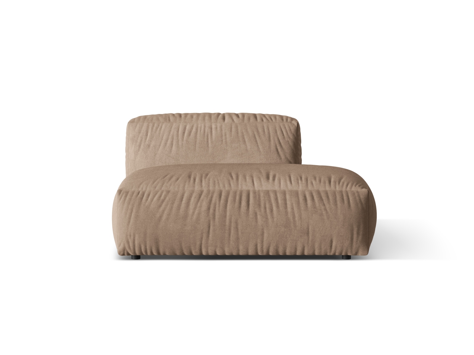 Right Velvet Sofa, "Martina", 2 Seats, 133x106x75