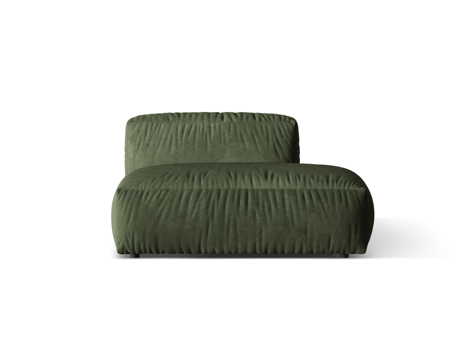 Right Velvet Sofa, "Martina", 2 Seats, 133x106x75