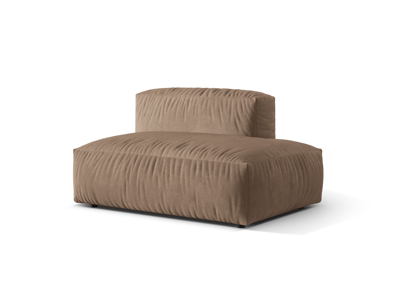 Right Velvet Sofa, "Martina", 2 Seats, 133x106x75