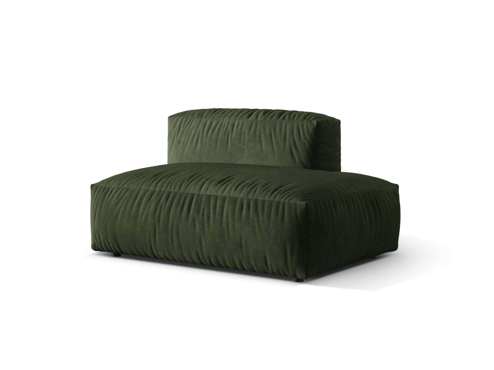 Right Velvet Sofa, "Martina", 2 Seats, 133x106x75