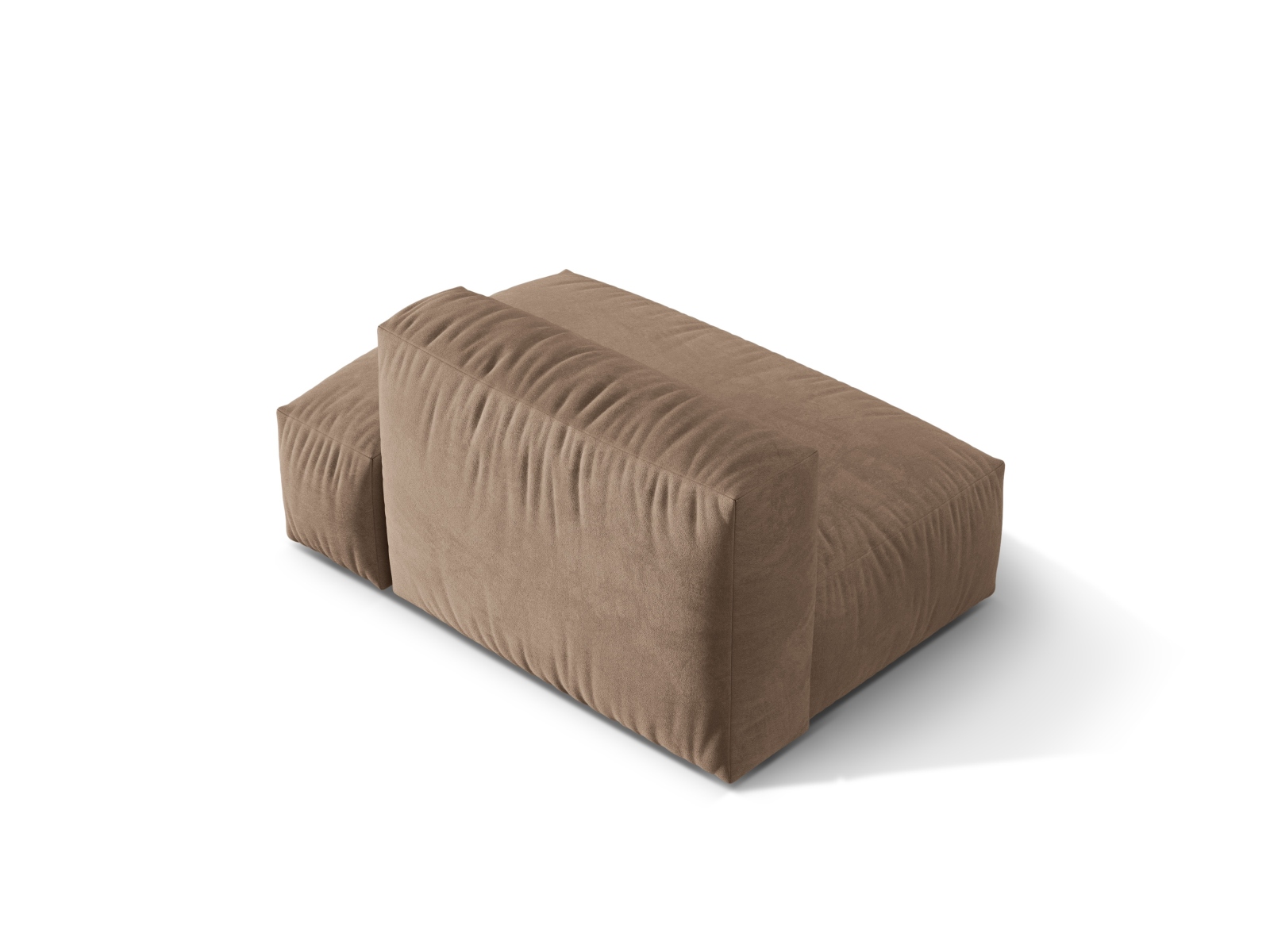 Right Velvet Sofa, "Martina", 2 Seats, 133x106x75