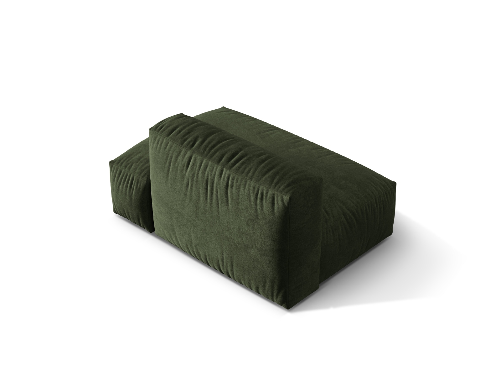 Right Velvet Sofa, "Martina", 2 Seats, 133x106x75