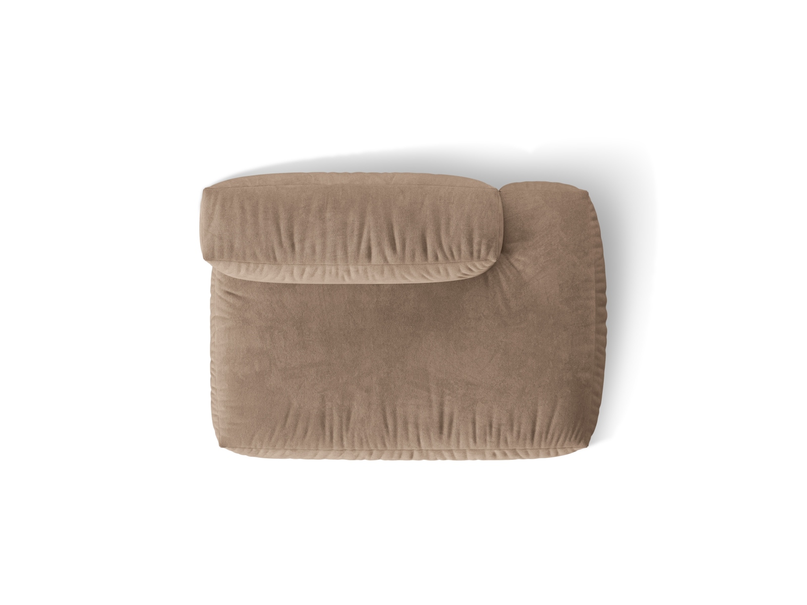 Right Velvet Sofa, "Martina", 2 Seats, 133x106x75