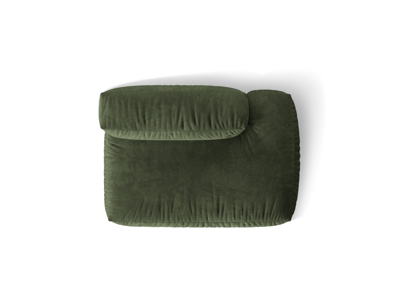 Right Velvet Sofa, "Martina", 2 Seats, 133x106x75