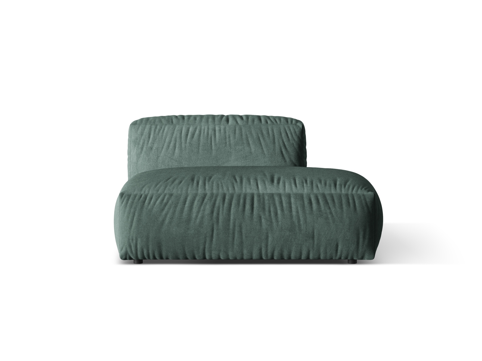 Right Velvet Sofa, "Martina", 2 Seats, 133x106x75