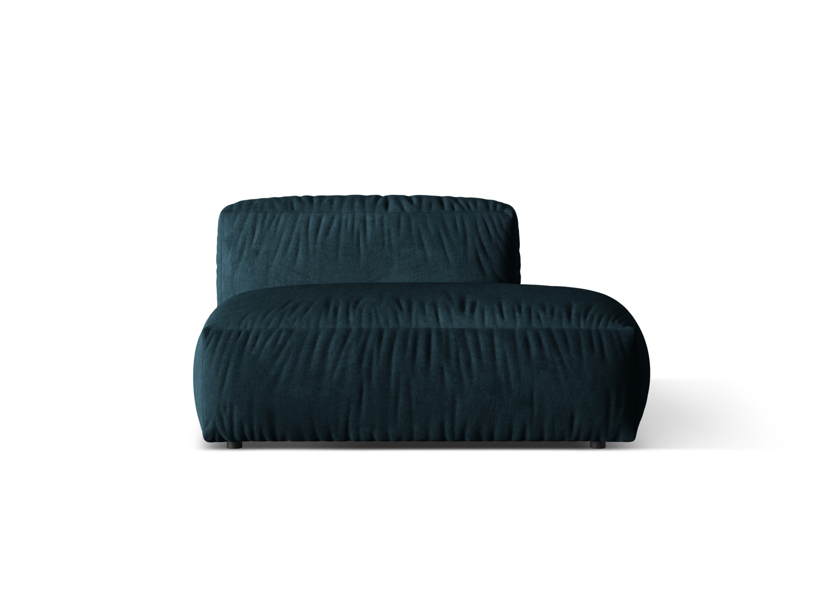 Right Velvet Sofa, "Martina", 2 Seats, 133x106x75
