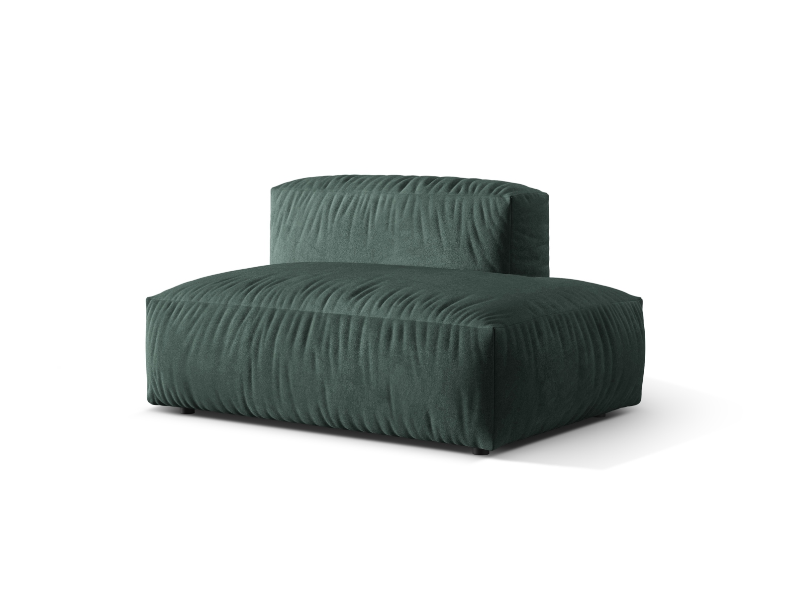 Right Velvet Sofa, "Martina", 2 Seats, 133x106x75