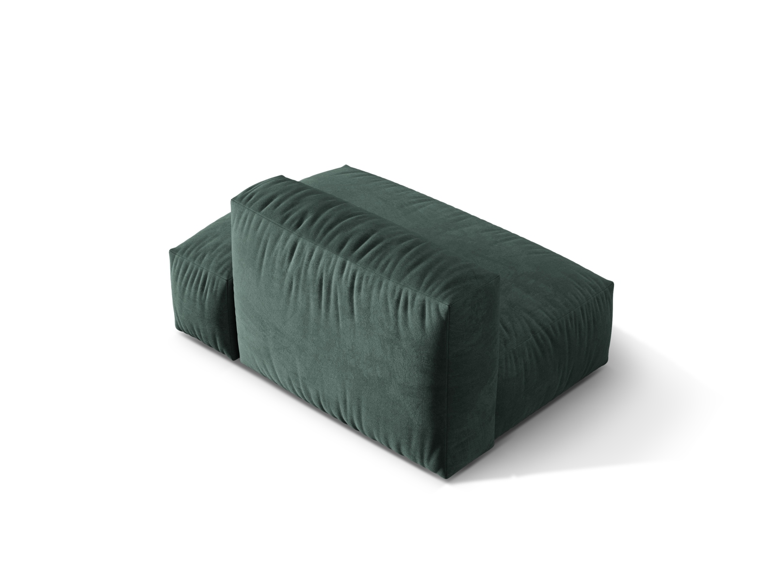 Right Velvet Sofa, "Martina", 2 Seats, 133x106x75