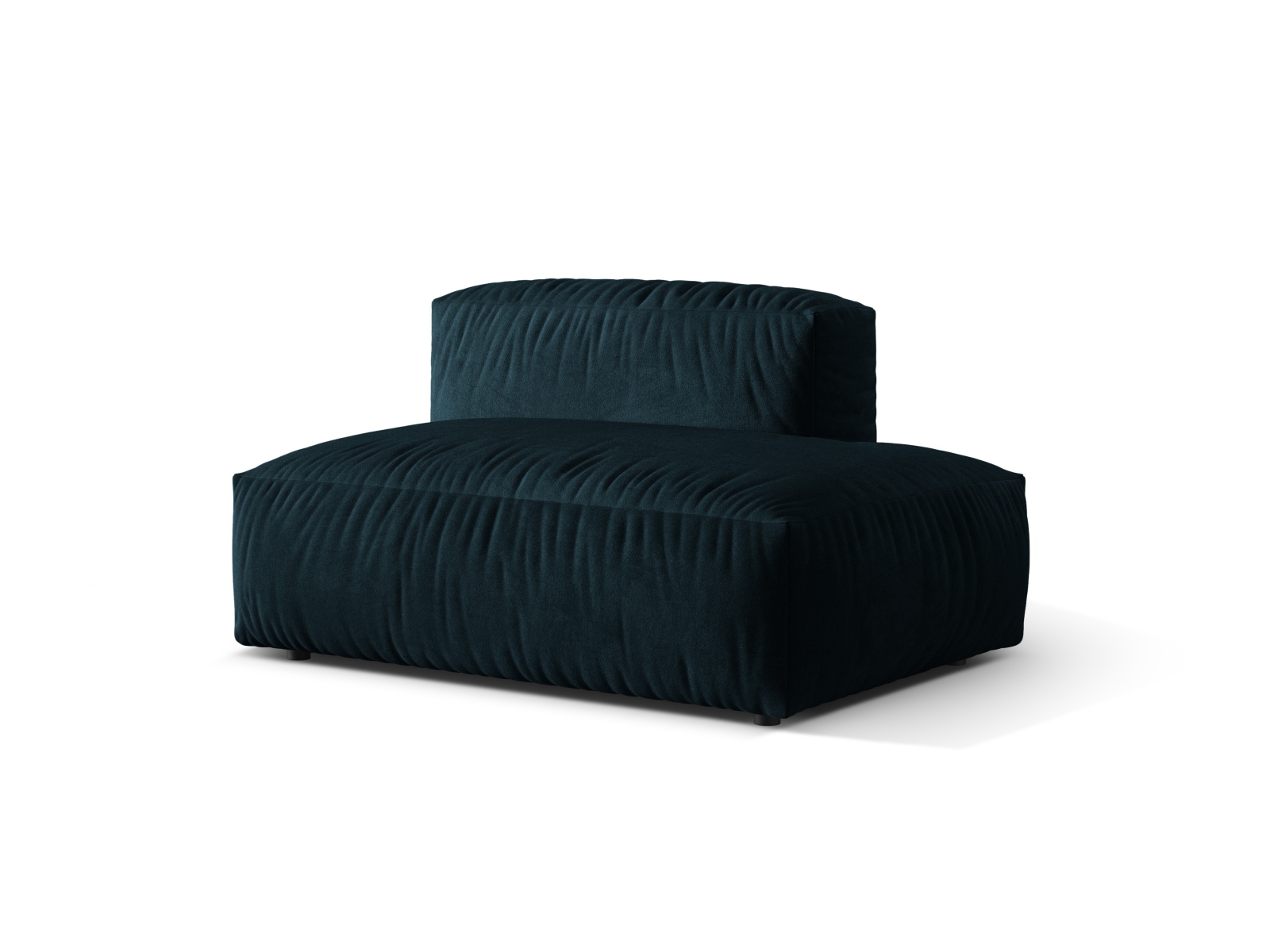 Right Velvet Sofa, "Martina", 2 Seats, 133x106x75