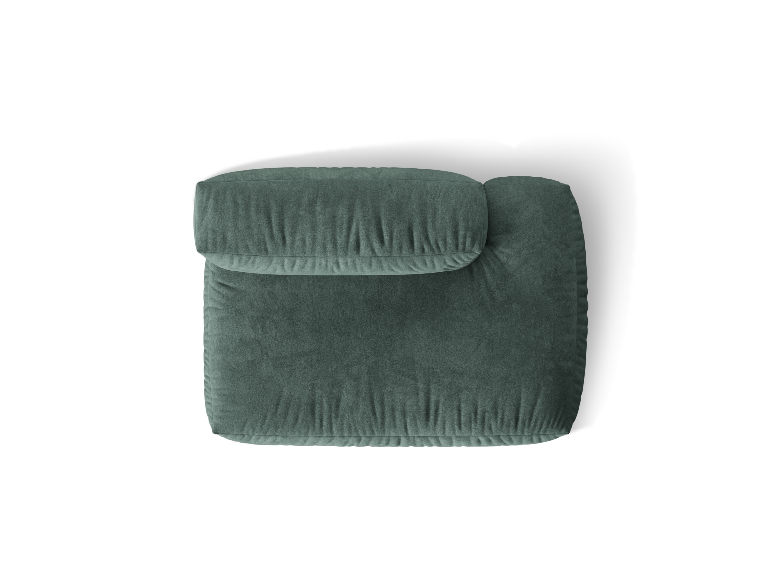 Right Velvet Sofa, "Martina", 2 Seats, 133x106x75