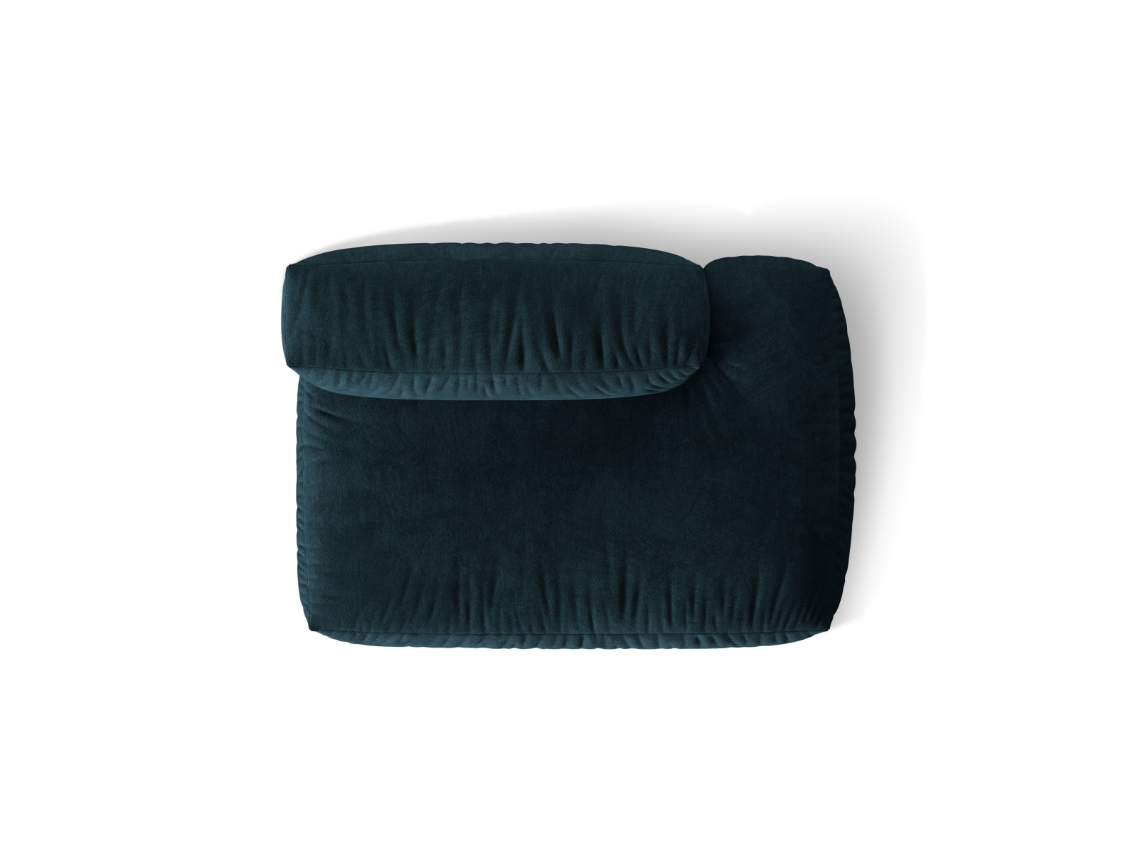 Right Velvet Sofa, "Martina", 2 Seats, 133x106x75