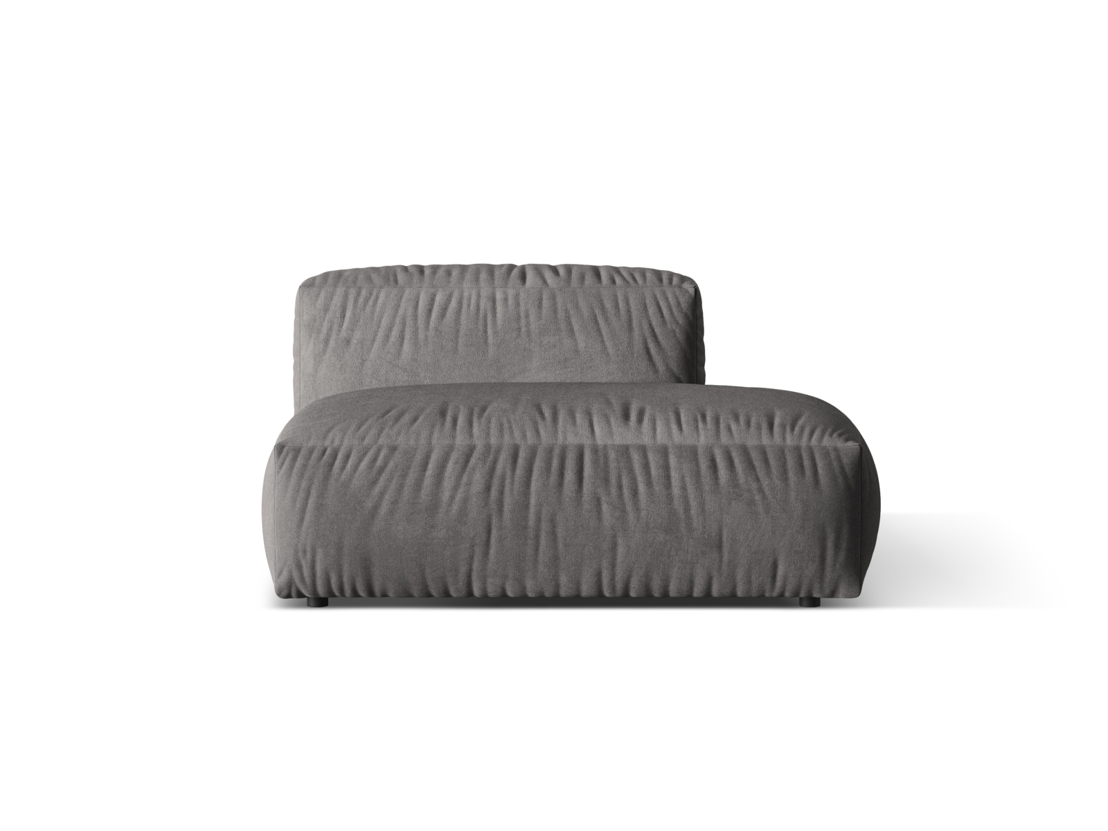 Right Velvet Sofa, "Martina", 2 Seats, 133x106x75