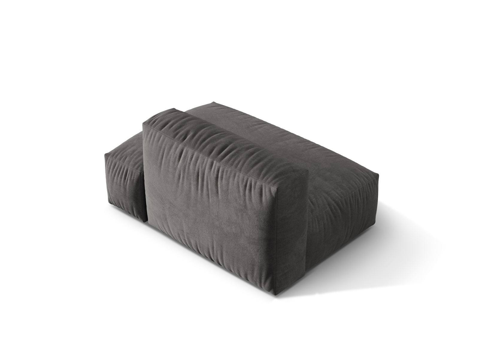 Right Velvet Sofa, "Martina", 2 Seats, 133x106x75
