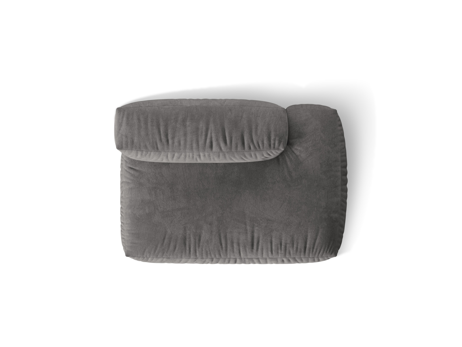 Right Velvet Sofa, "Martina", 2 Seats, 133x106x75