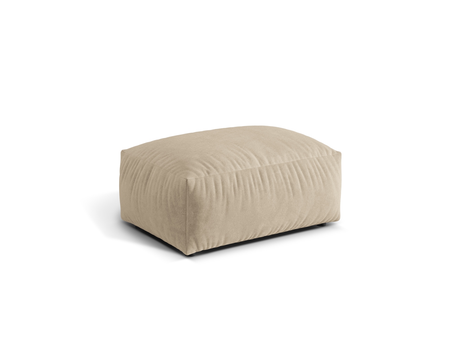 Velvet Pouf, "Martina", 1 Seat, 95x65x44