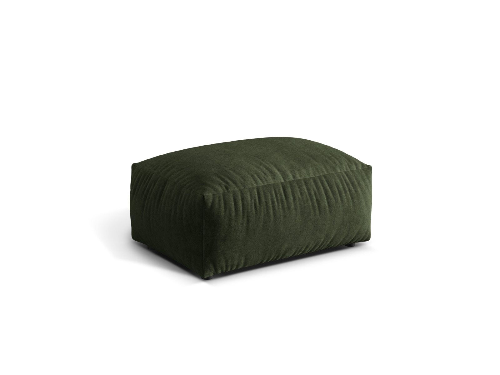 Velvet Pouf, "Martina", 1 Seat, 95x65x44