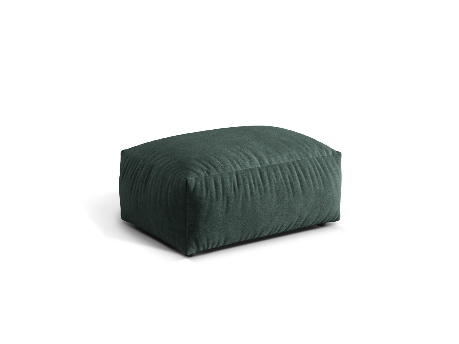 Velvet Pouf, "Martina", 1 Seat, 95x65x44