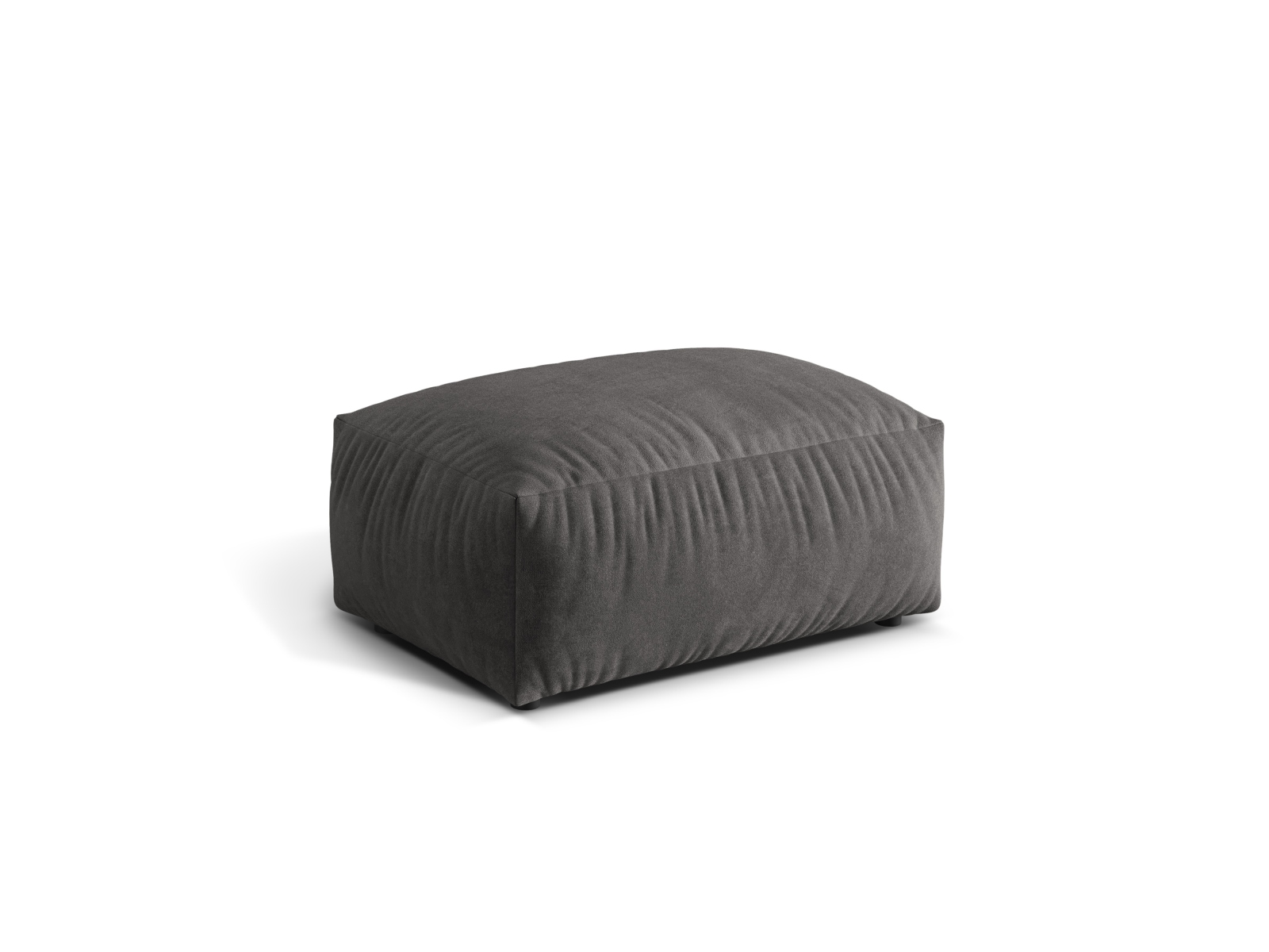 Velvet Pouf, "Martina", 1 Seat, 95x65x44