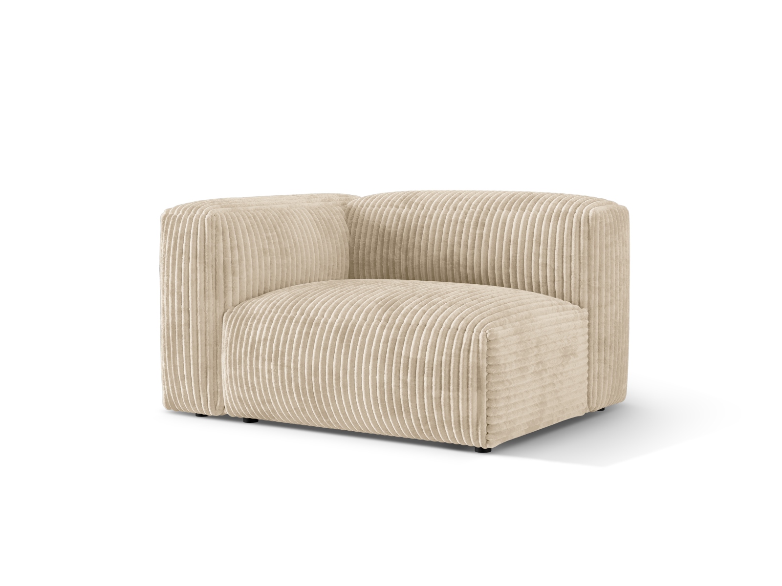 Left Wide Single Seat, "Martina", 1 Seat, 120x106x75