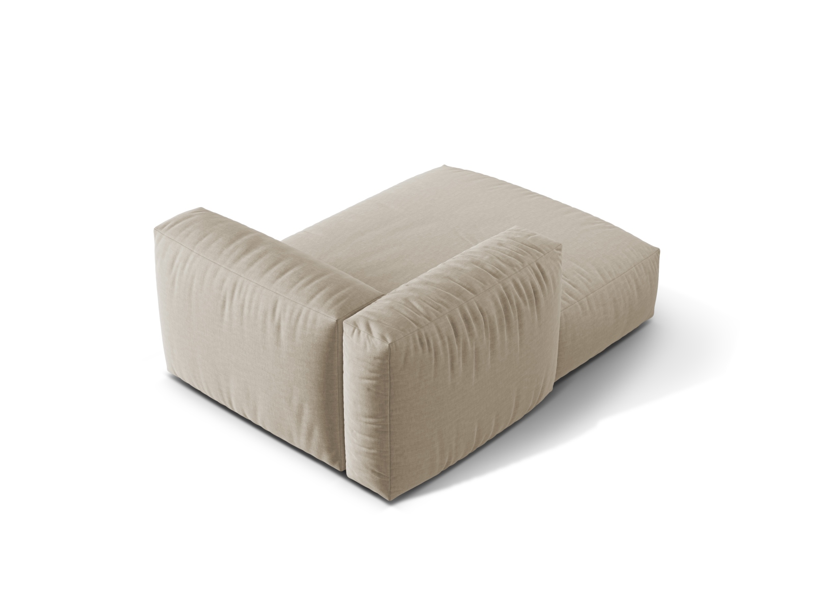 Chaise Longue Left, "Martina", 1 Seat, 120x176x75