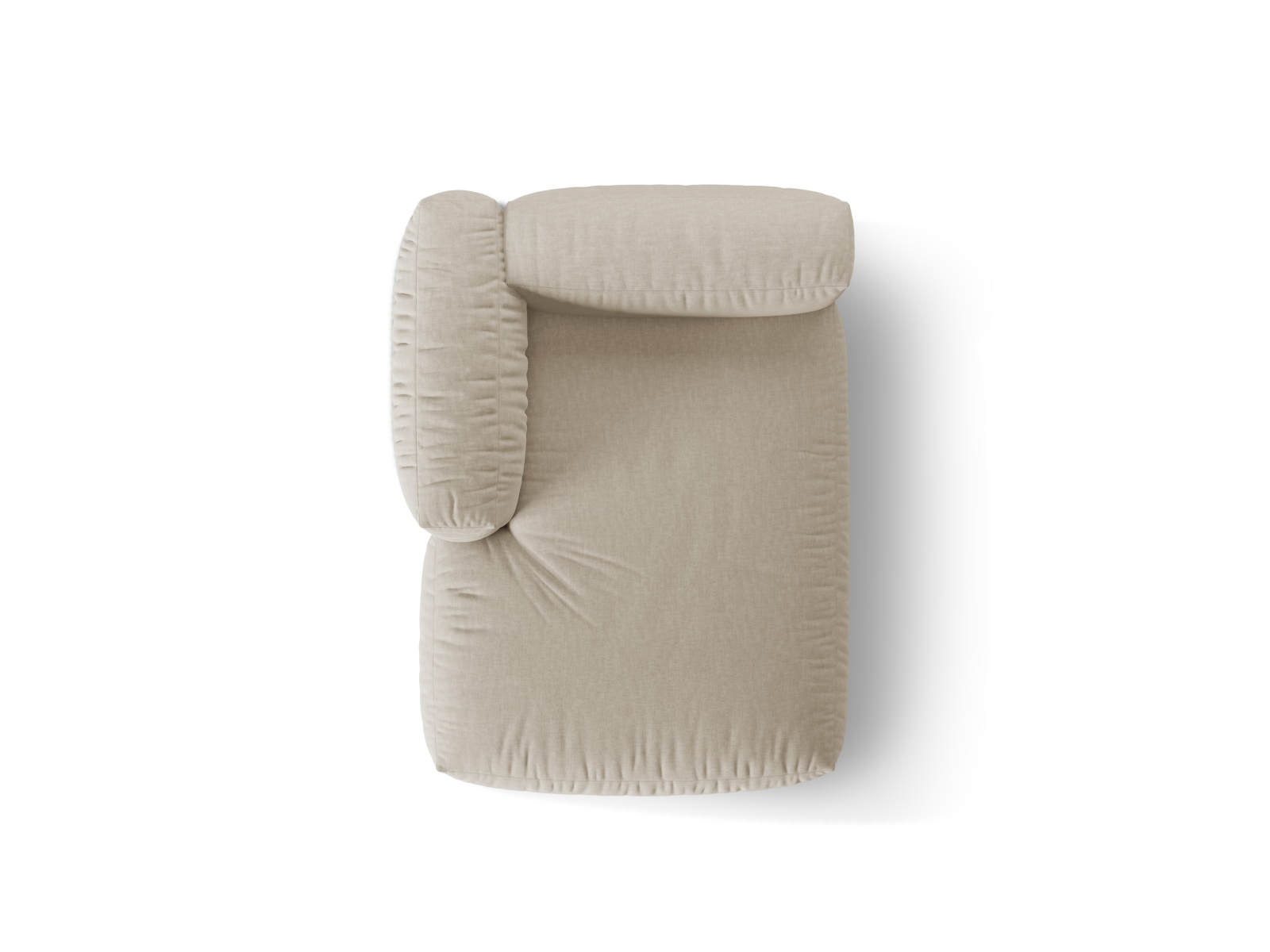 Chaise Longue Left, "Martina", 1 Seat, 120x176x75