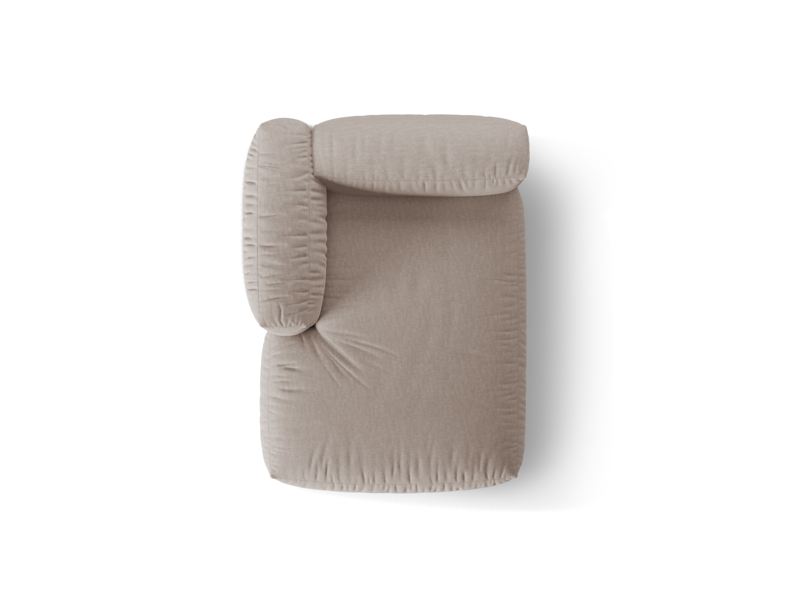 Chaise Longue Left, "Martina", 1 Seat, 120x176x75
