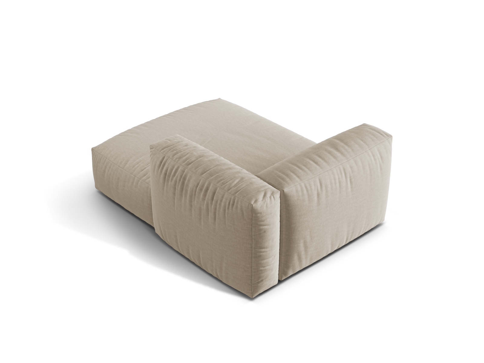 Chaise Longue Right, "Martina", 1 Seat, 120x176x75