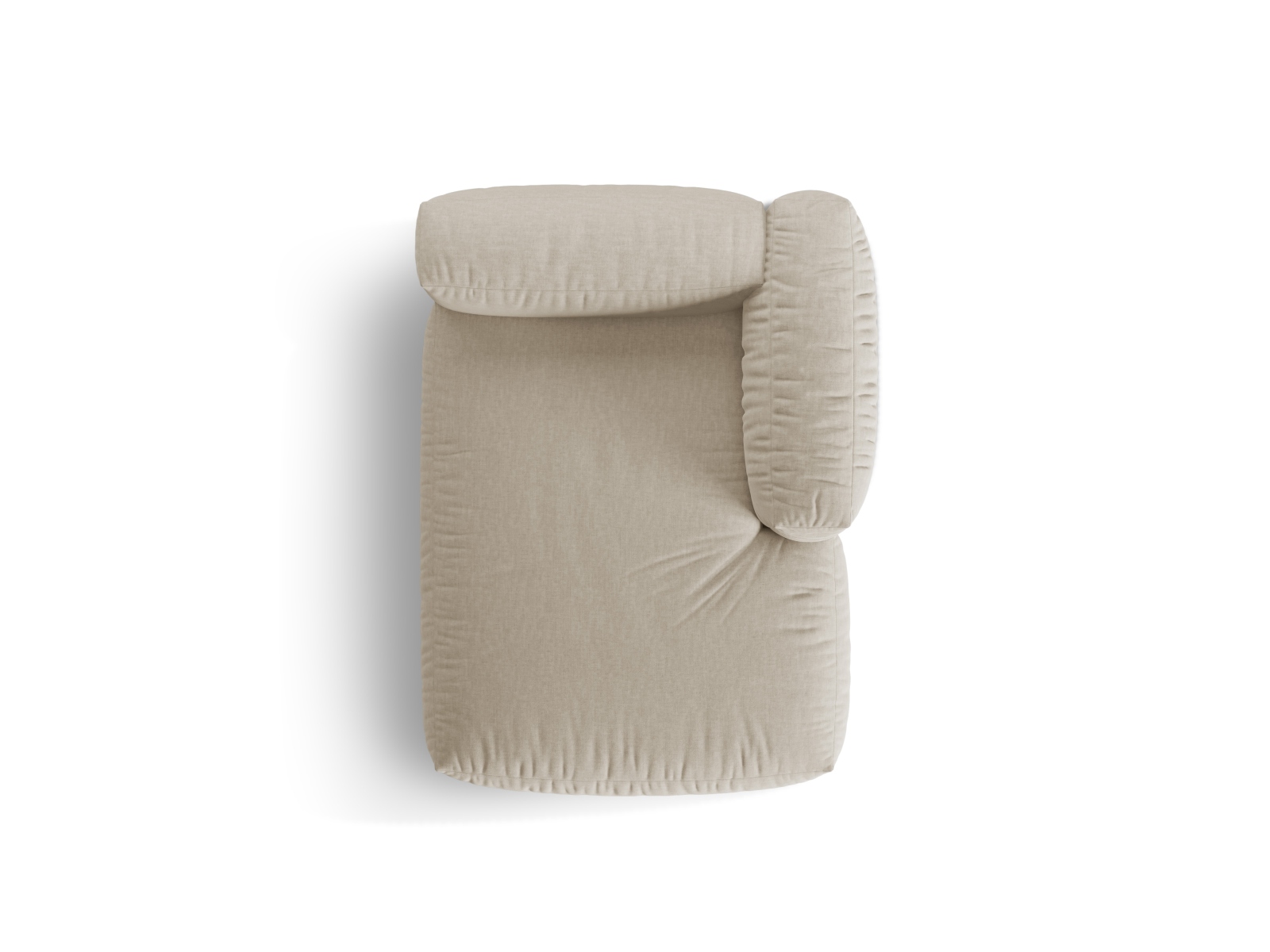Chaise Longue Right, "Martina", 1 Seat, 120x176x75