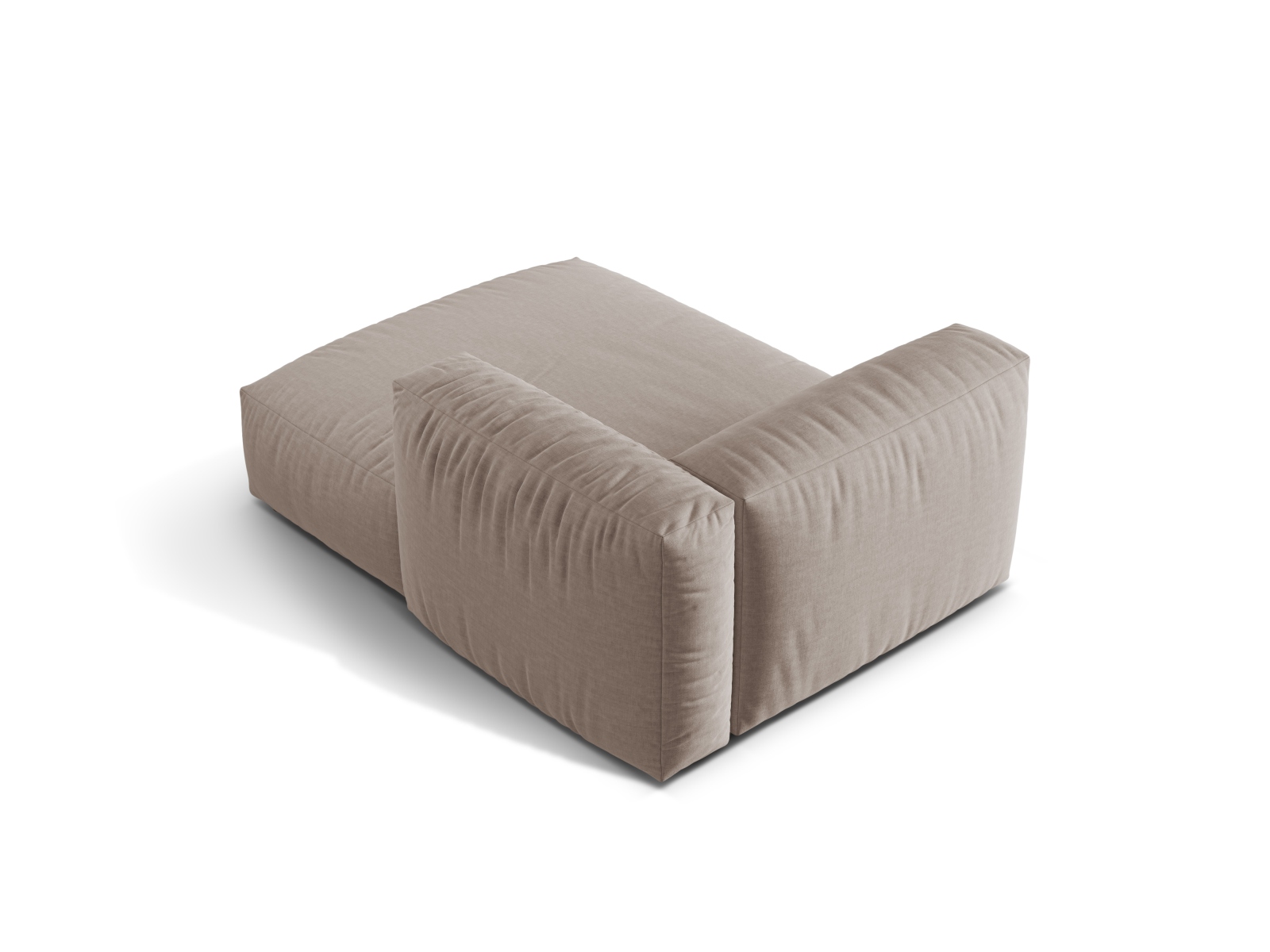 Chaise Longue Right, "Martina", 1 Seat, 120x176x75