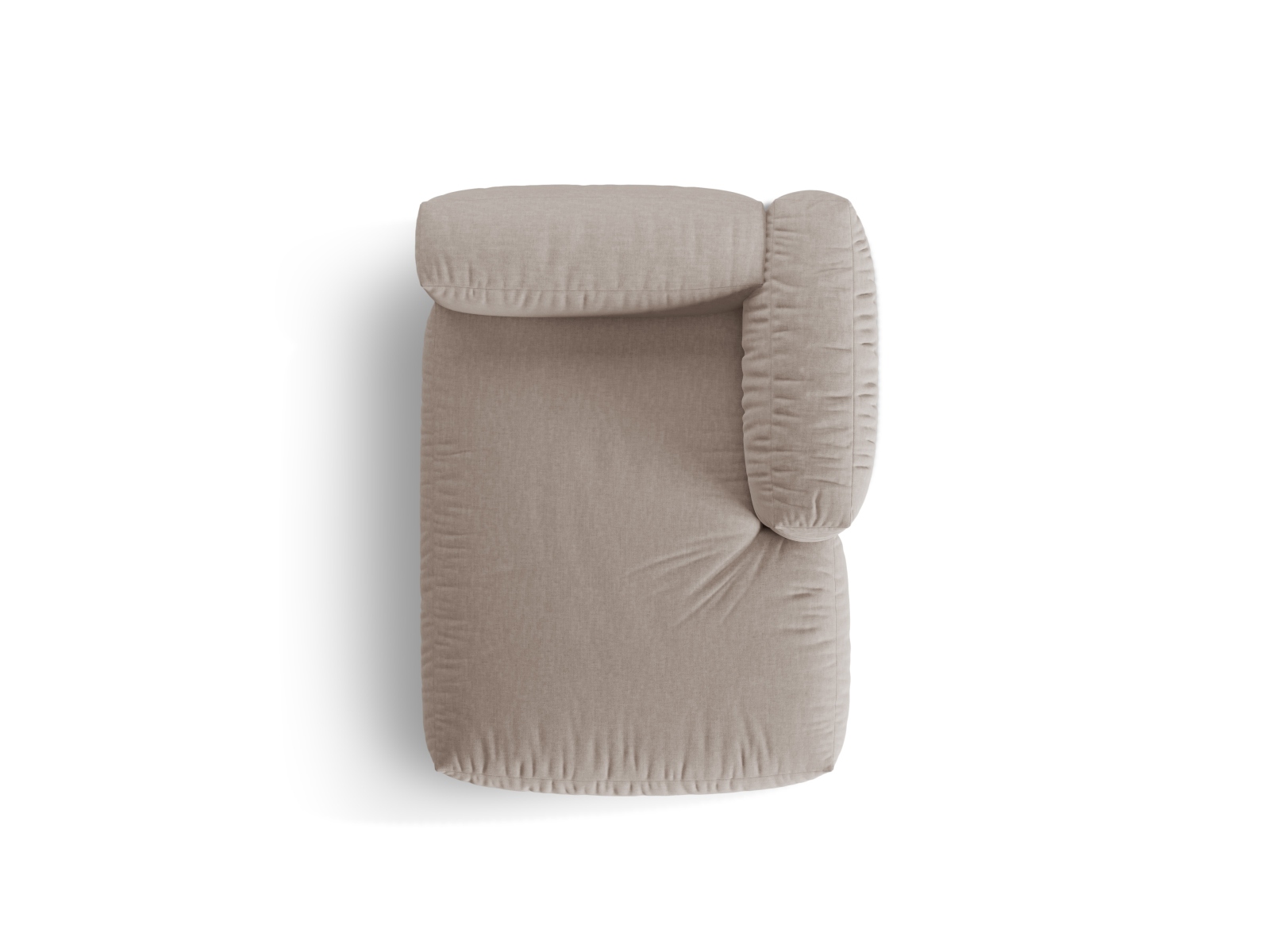 Chaise Longue Right, "Martina", 1 Seat, 120x176x75