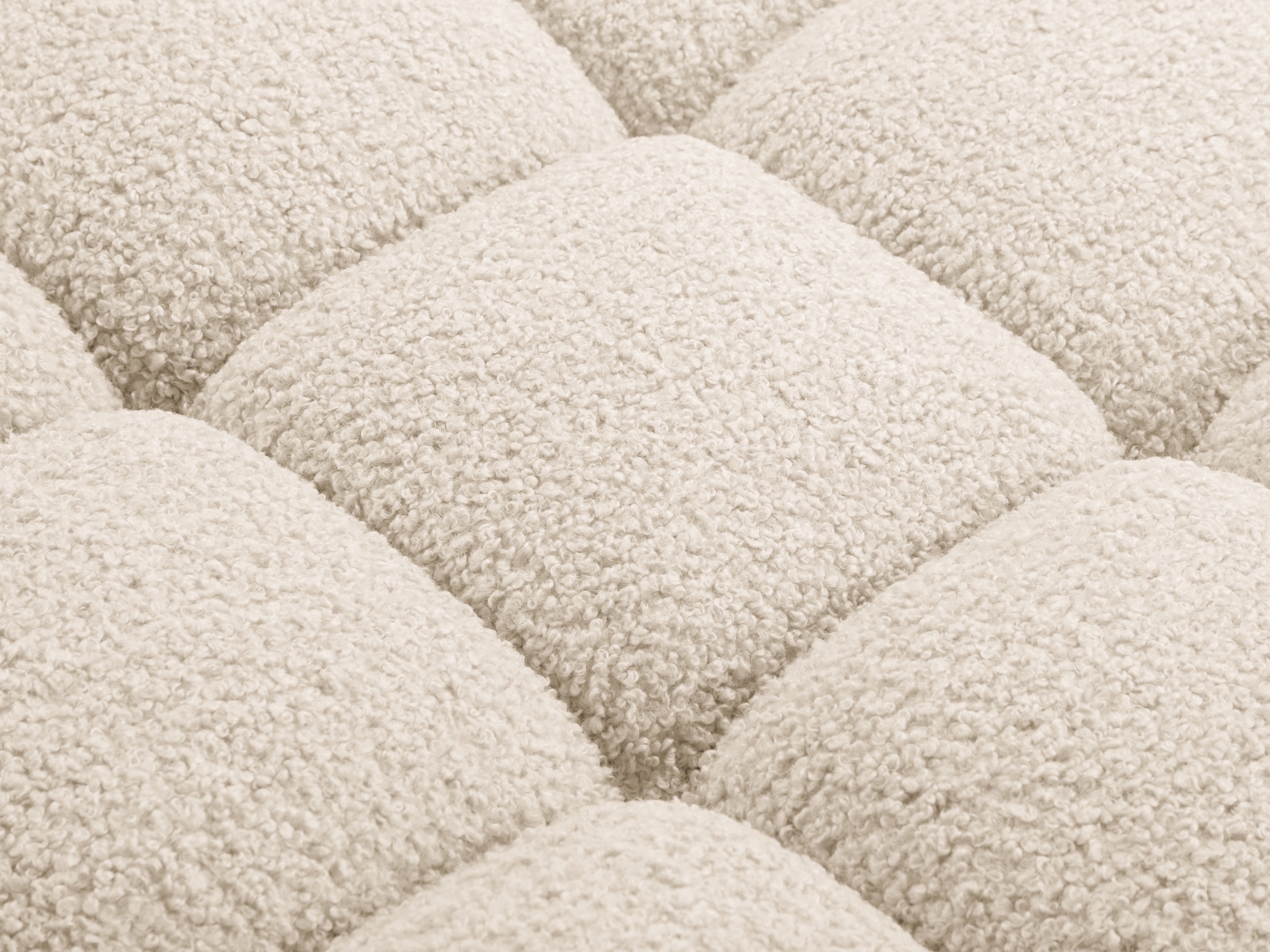 Boucle Pouf, "Bellis", 1 Seat, 94x94x43
