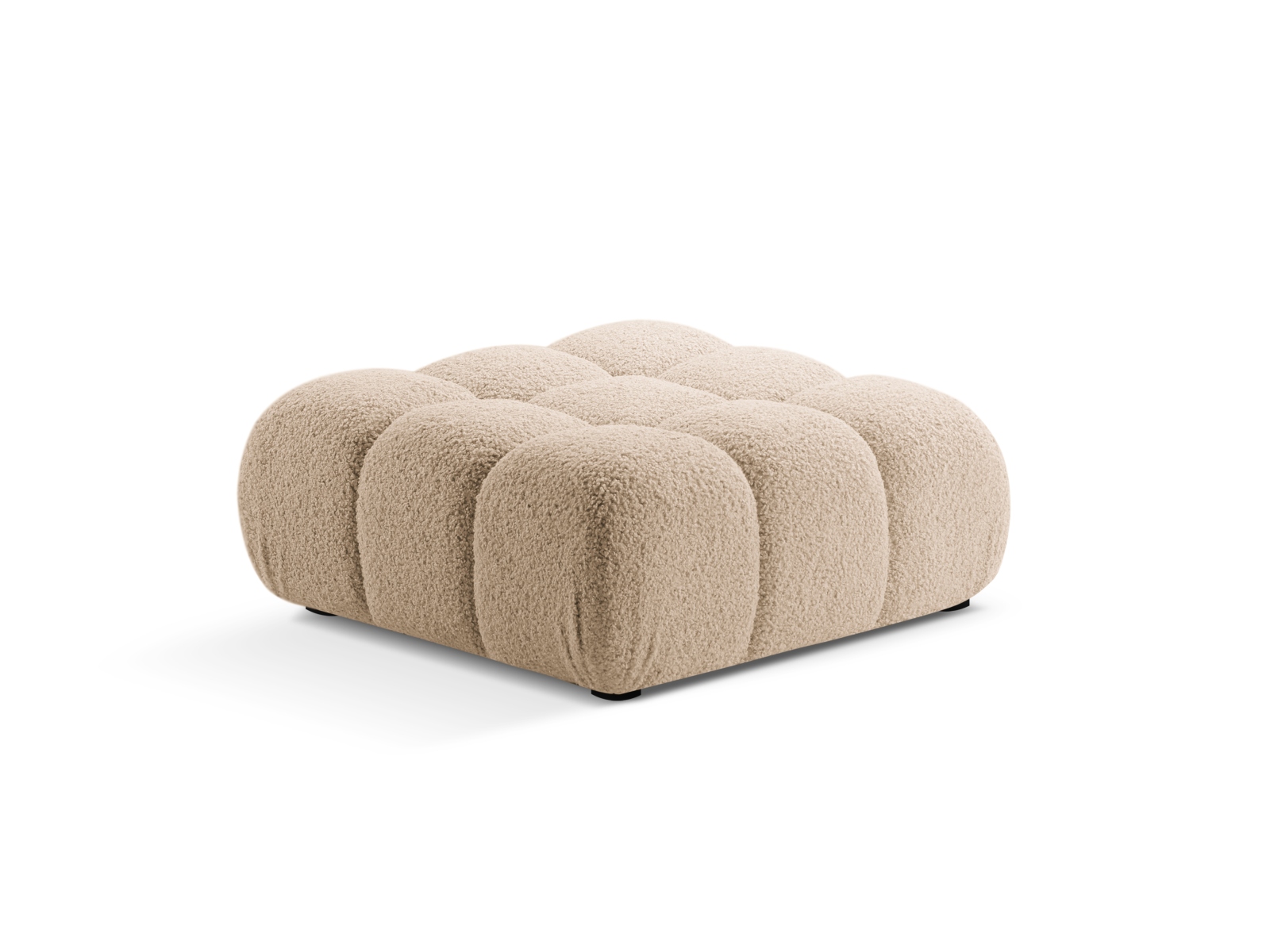 Boucle Pouf, "Bellis", 1 Seat, 94x94x43