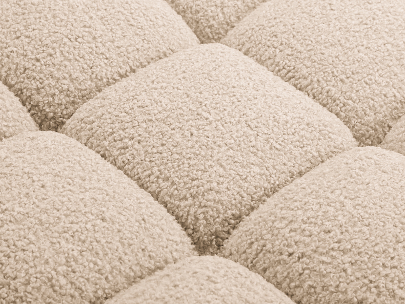 Boucle Pouf, "Bellis", 1 Seat, 94x94x43