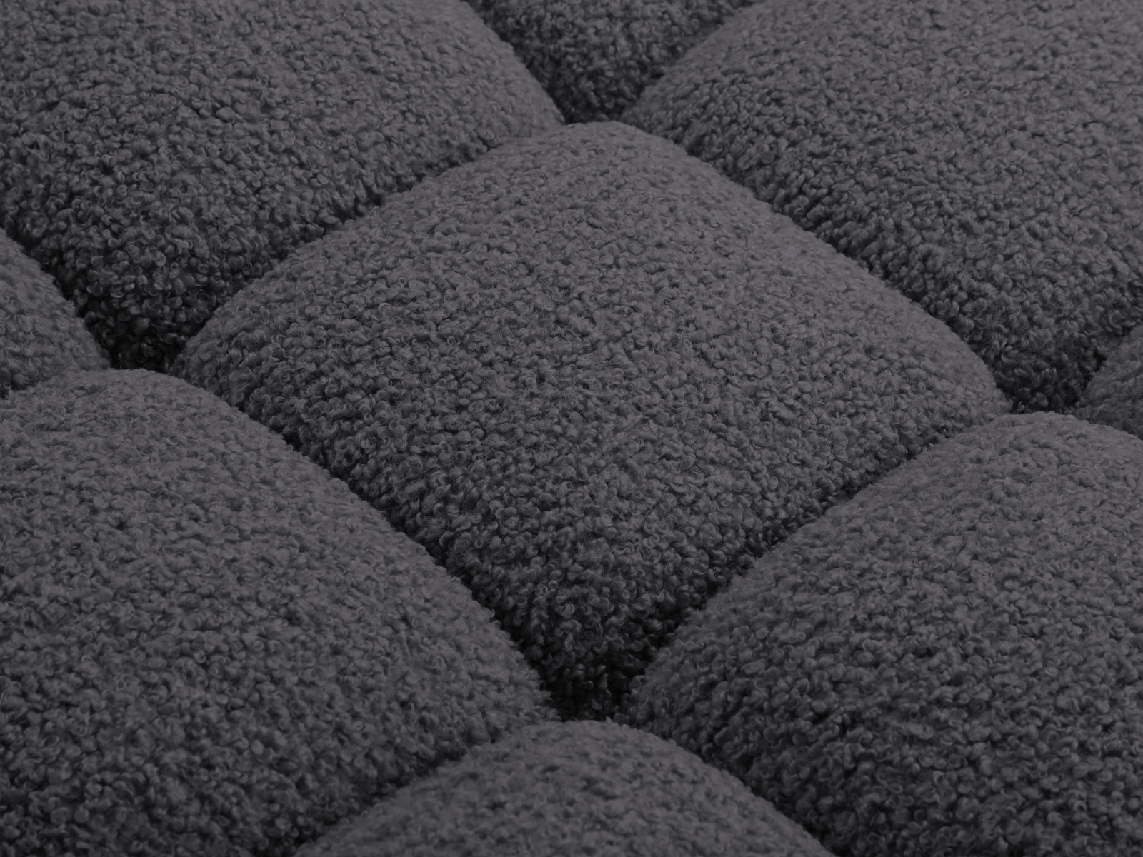 Boucle Pouf, "Bellis", 1 Seat, 94x94x43