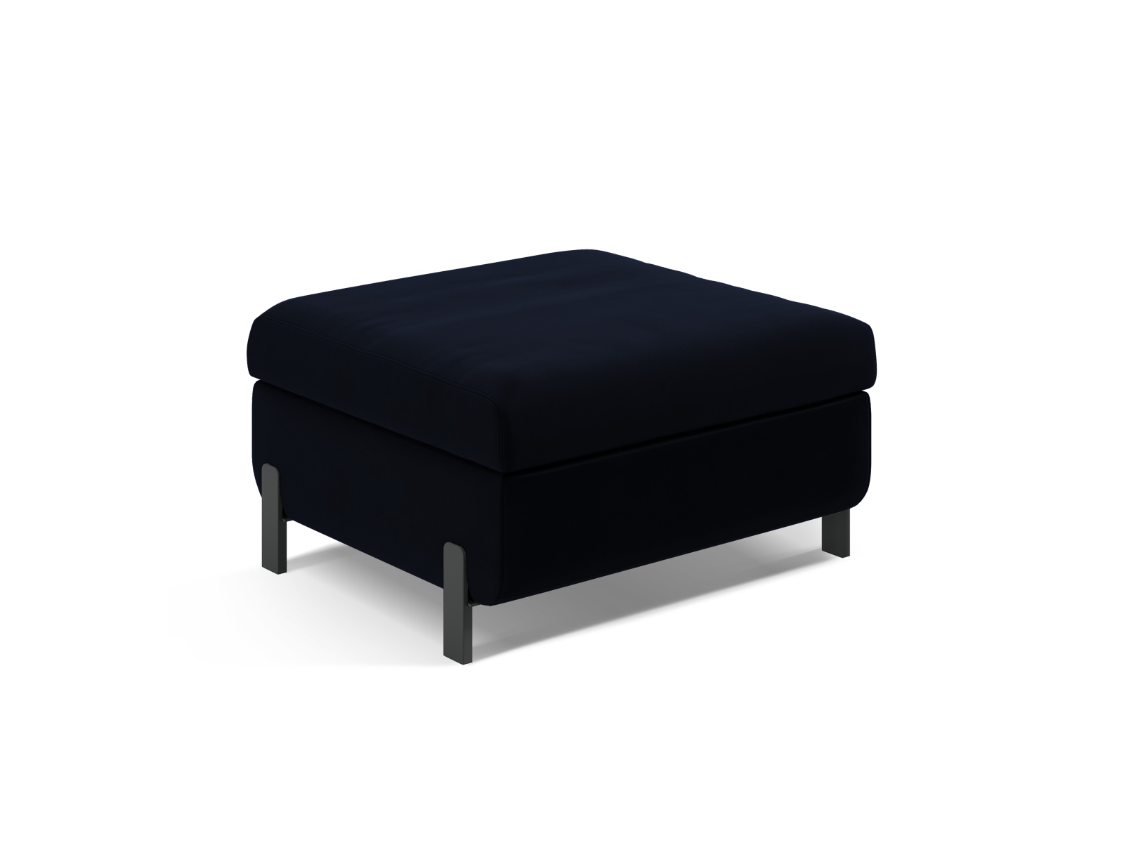 Velvet Pouf With Box, "Gloria", 1 Seat, 92x76x51