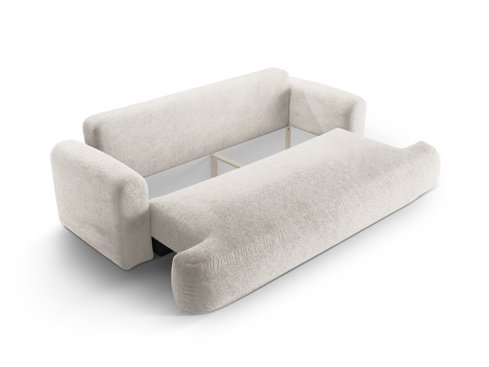 Sofa With Bed Function And Box, "Ella", 3 Seats, 253x108x88