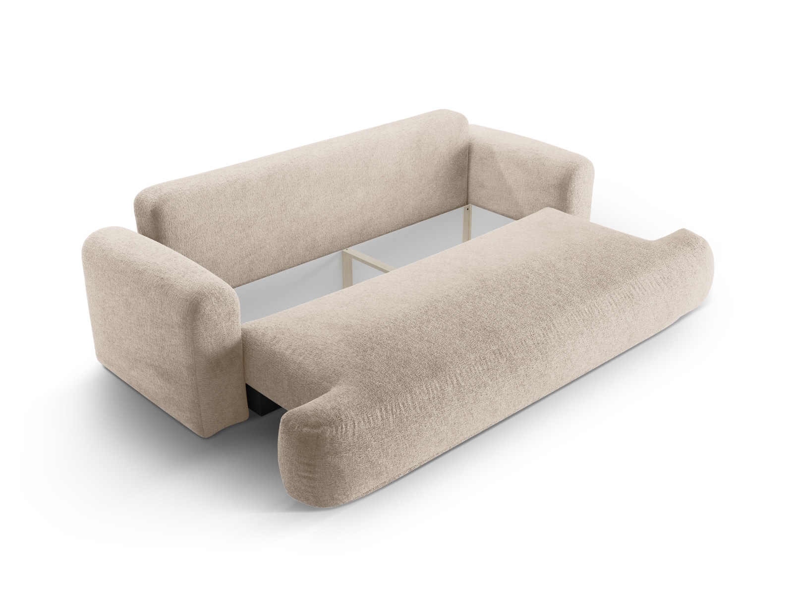 Sofa With Bed Function And Box, "Ella", 3 Seats, 253x108x88