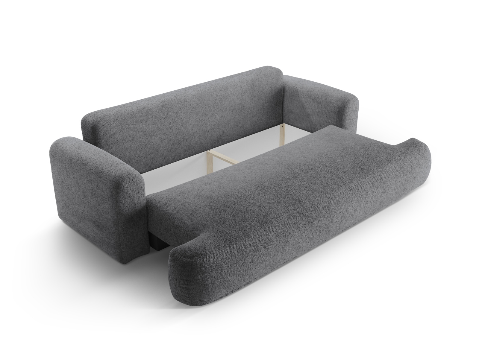 Sofa With Bed Function And Box, "Ella", 3 Seats, 253x108x88