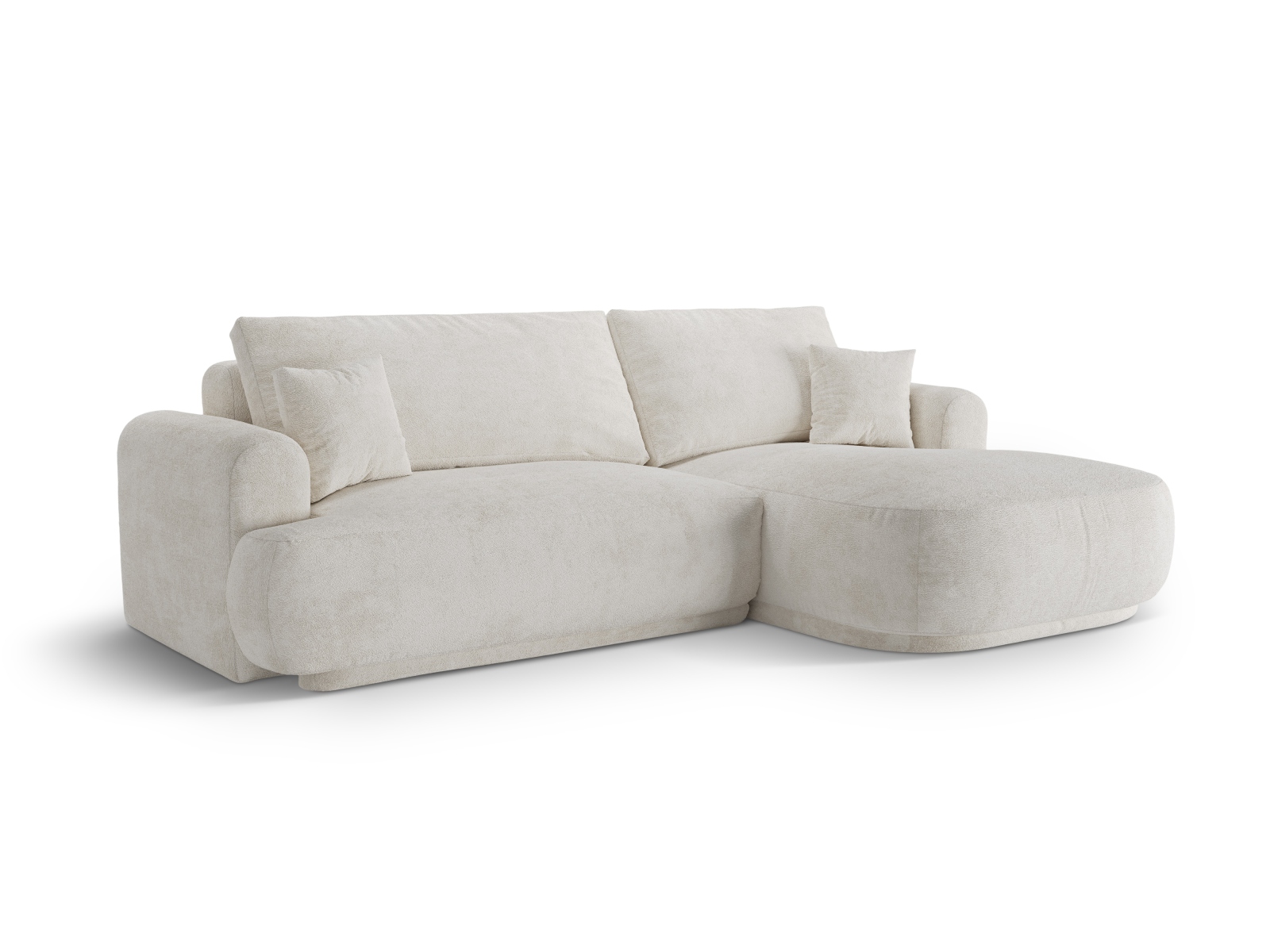 Modular Right Corner Sofa With Bed Function And Box, "Ella", 5 Seats, 271x174x88