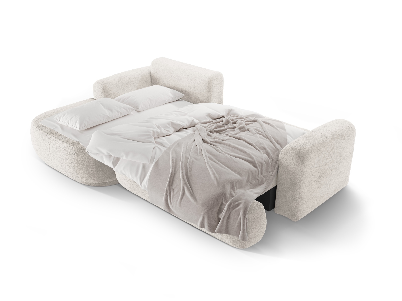 Modular Left Corner Sofa With Bed Function And Box, "Ella", 5 Seats, 271x174x88