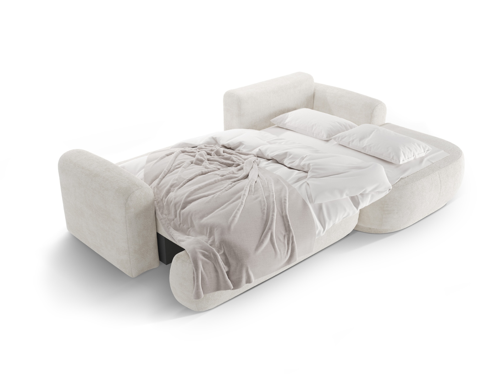 Modular Right Corner Sofa With Bed Function And Box, "Ella", 5 Seats, 271x174x88