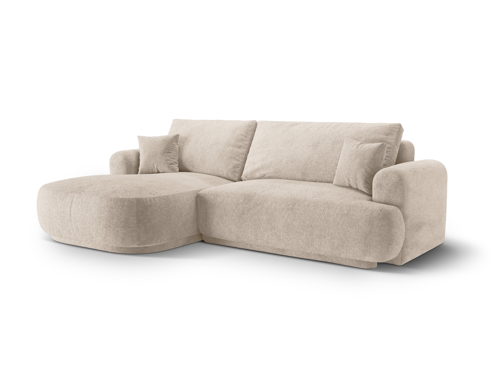 Modular Left Corner Sofa With Bed Function And Box, "Ella", 5 Seats, 271x174x88