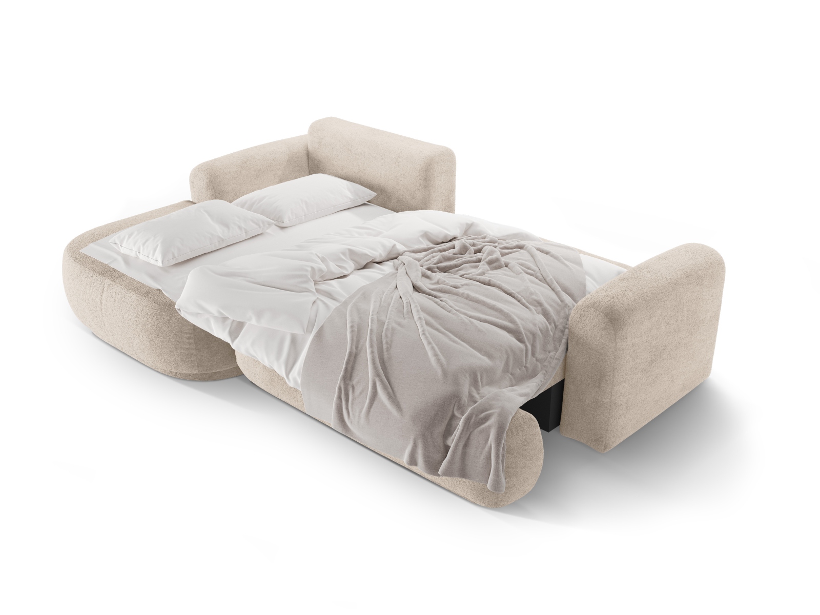 Modular Left Corner Sofa With Bed Function And Box, "Ella", 5 Seats, 271x174x88
