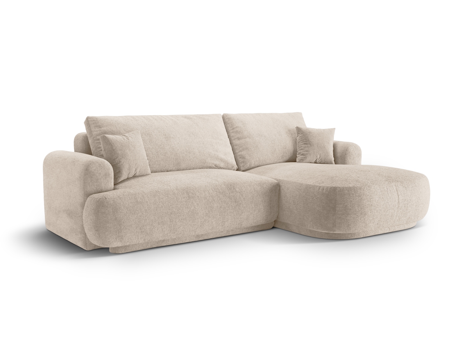 Modular Right Corner Sofa With Bed Function And Box, "Ella", 5 Seats, 271x174x88