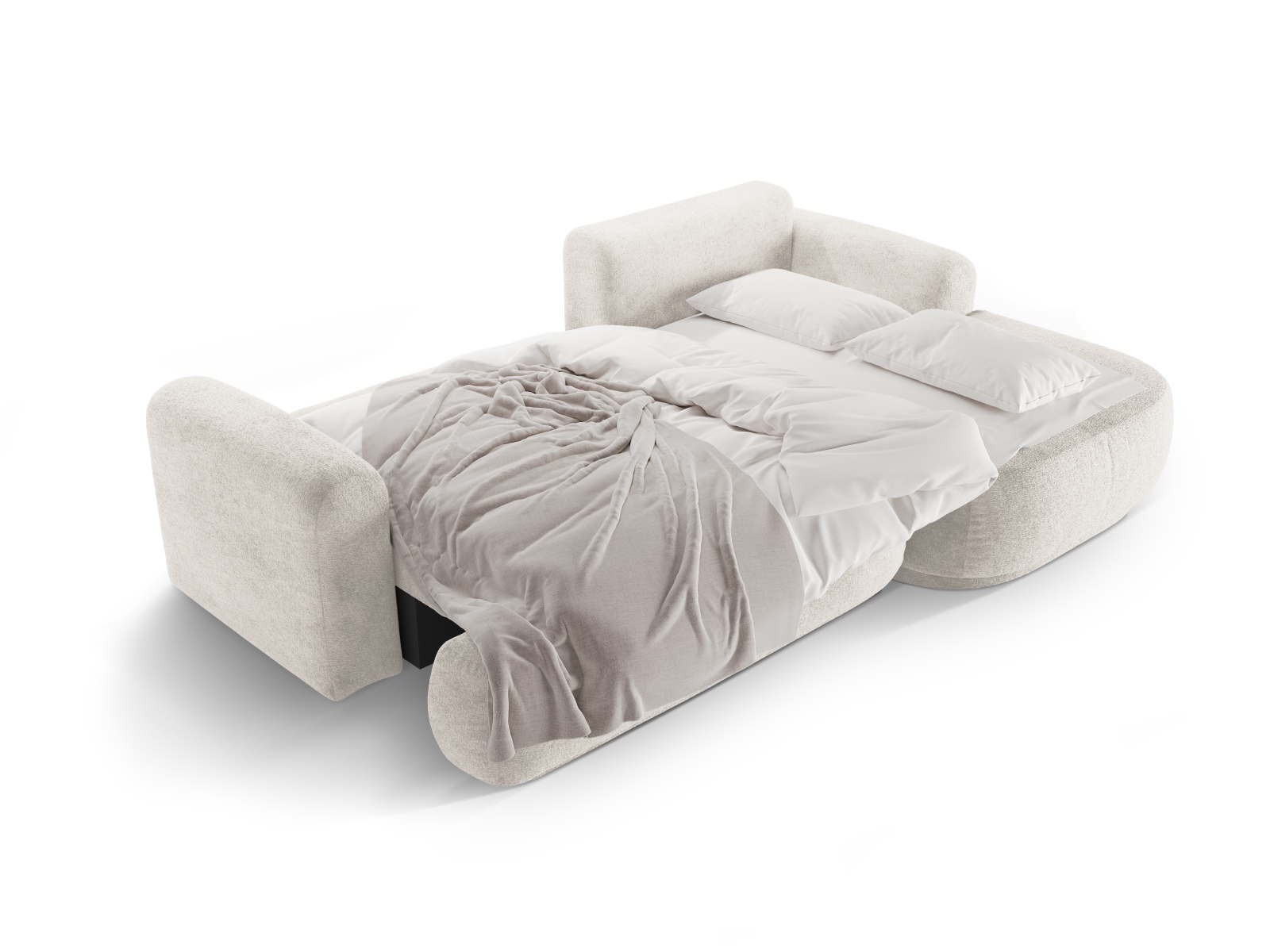 Modular Right Corner Sofa With Bed Function And Box, "Ella", 5 Seats, 271x174x88