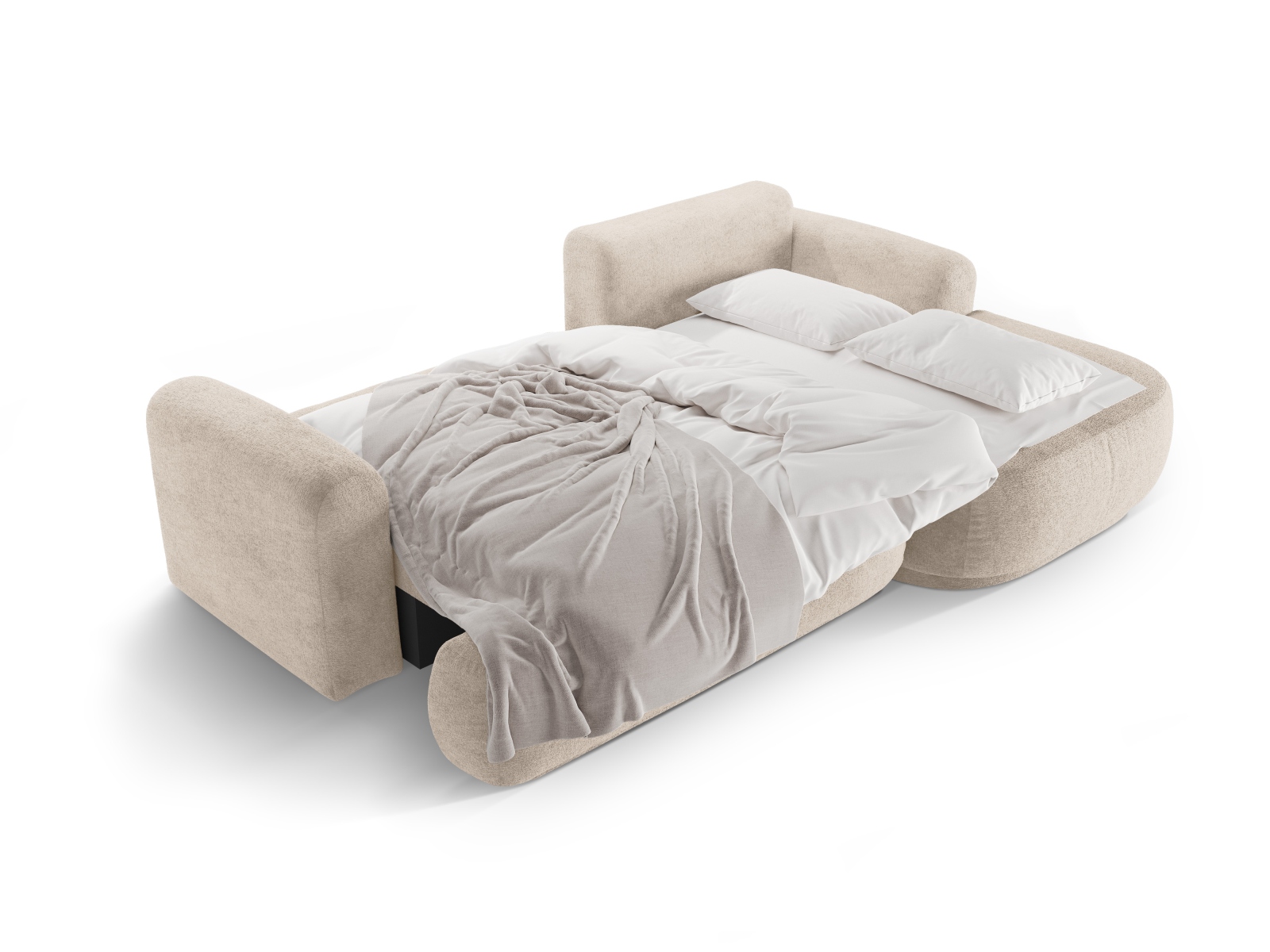 Modular Right Corner Sofa With Bed Function And Box, "Ella", 5 Seats, 271x174x88