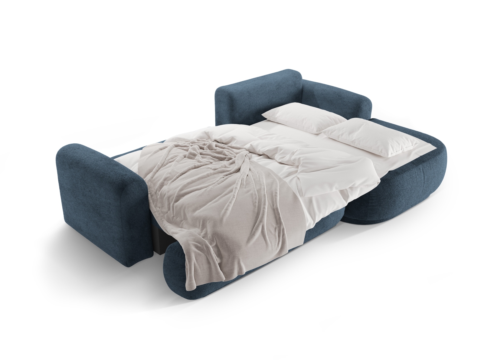 Modular Right Corner Sofa With Bed Function And Box, "Ella", 5 Seats, 271x174x88